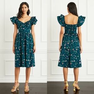 Hill House Ava Dress in Moody Floral